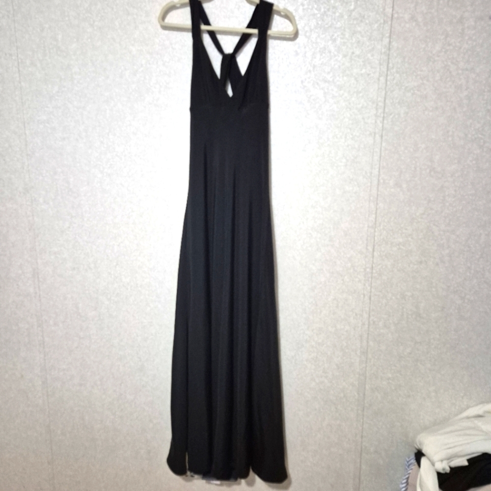 J. Crew Black Halter Maxi Dress for Cocktail Nights..Size:2
